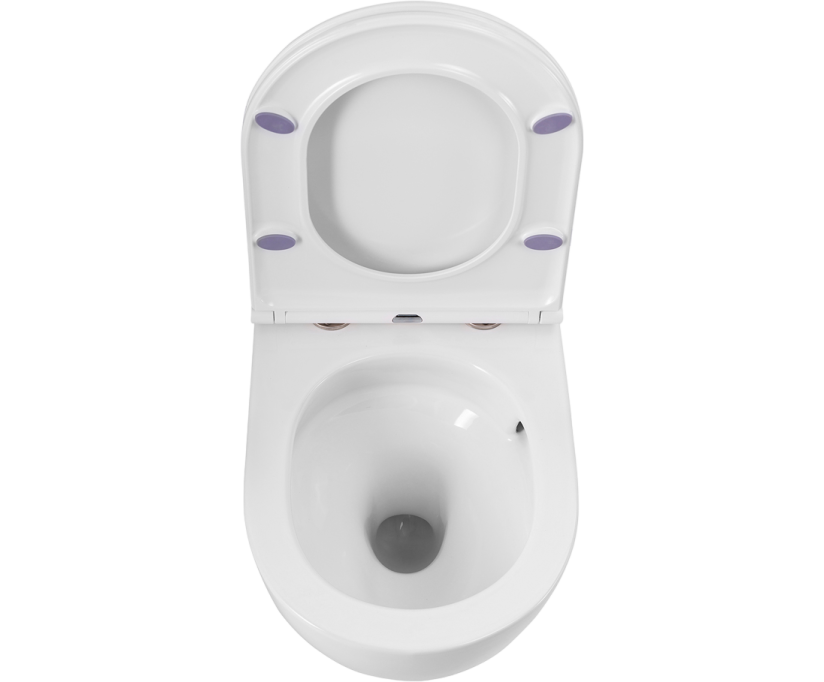 Унитаз подвесной BelBagno Sfera-r BB046CH-TOR безободковый, крышка BB870SC с микролифтом - фото 5