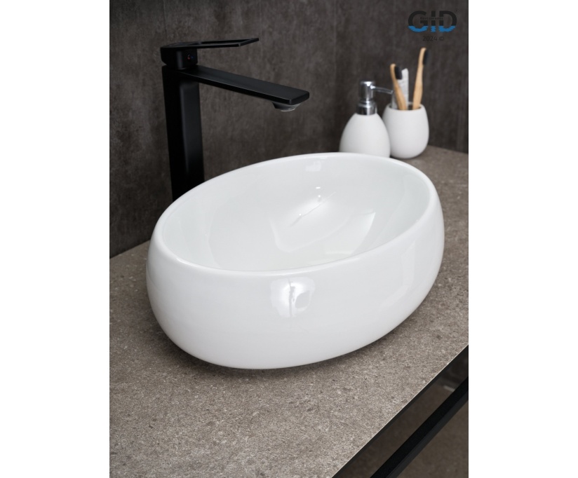 Накладная раковина Gid 40 N9030ds белая (51235) - фото 6