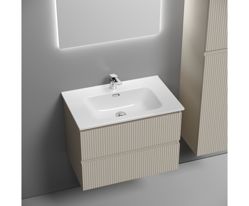Тумба под раковину Sancos подвесная Snob T 70 Beige Soft SNT70CE - фото 3