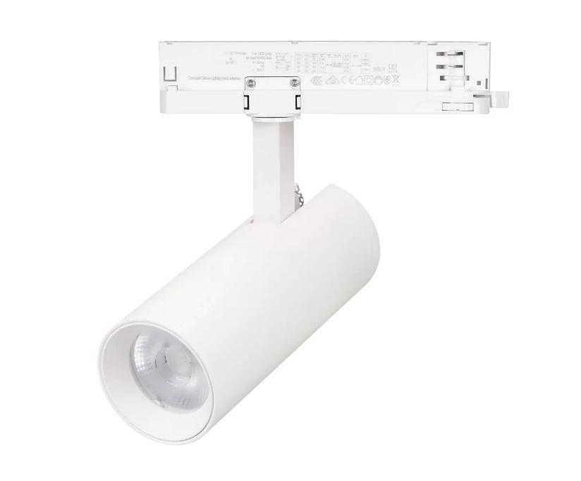 Трековый однофазный светильник Arlight LGD-GERA-2TR-R74-20W Warm3000 (WH, 15 deg, 230V) 055081 - фото 1