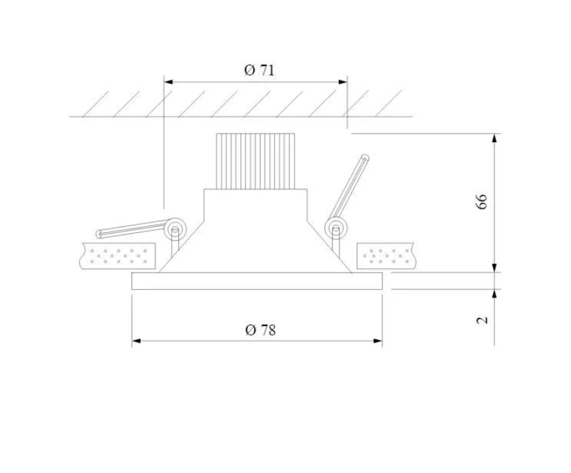 Встраиваемый светодиодный светильник Elektrostandard 15266/LED черный a055719 (4690389175534) - фото 2