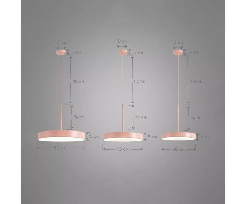 Подвесной светодиодный светильник Imperium Loft Turna One D50 Pink 183495-26 - фото 2