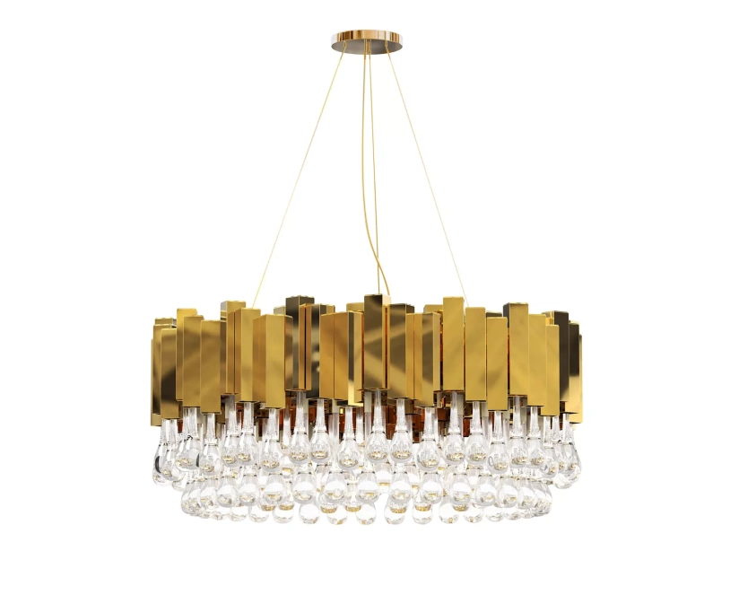 Подвесная люстра Delight Collection Trump KM0988P-16 gold - фото 2