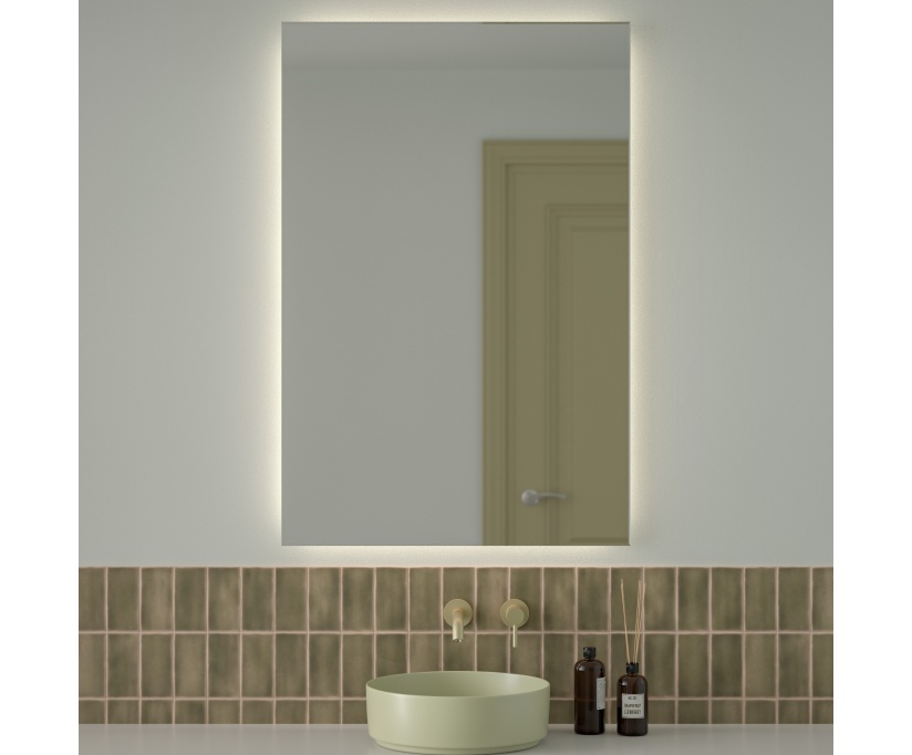 Зеркало Defesto Glow DF 2510 80х120 с LED-подсветкой, 4 500 K, без выключателя - фото 2