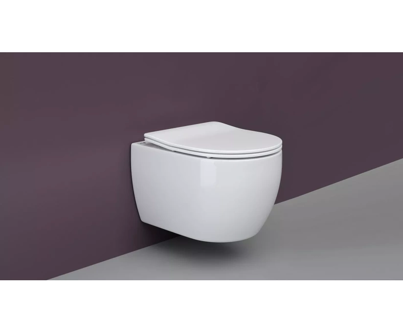 Комплект Унитаз подвесной Ceramica Nova Play CN3001 безободковый, с микролифтом + Система инсталляции для унитазов EWRIKA ProLT 0026-2020 + Кнопка смыва EWRIKA 0041 хром (558370) - фото 4