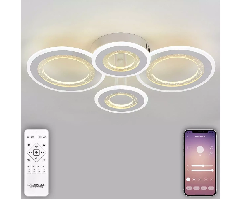 Потолочная люстра Natali Kovaltseva Groove LED LAMPS 81196 - фото 2