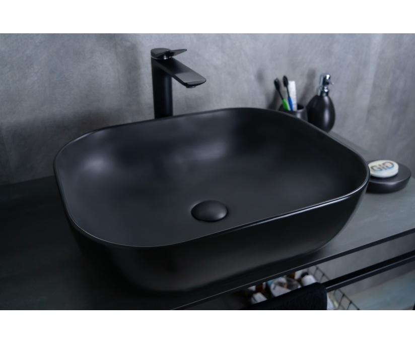 Накладная раковина Gid 50 Bm1302 черная матовая (53348) - фото 1