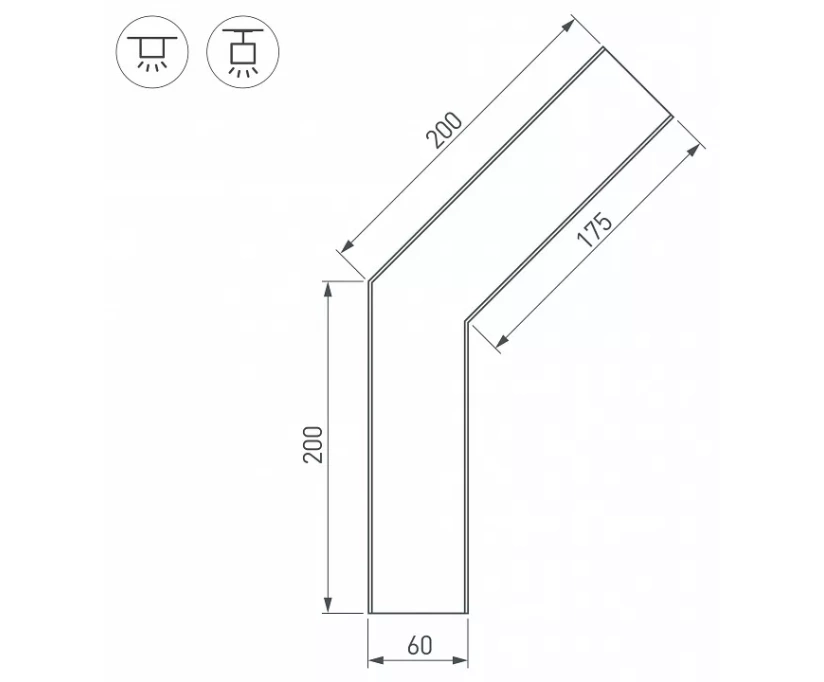 Коннектор угловой Arlight SL-Line-6070-135 030138 - фото 2