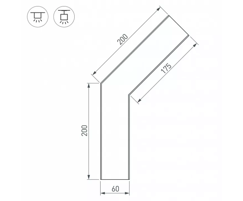Коннектор угловой Arlight SL-Line-6070-135 030138 - фото 3