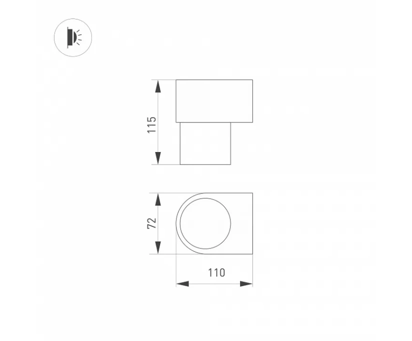 Настенный светодиодный светильник Arlight Sp-Spicy-Wall-S115x72-6W Day4000 033582 - фото 4