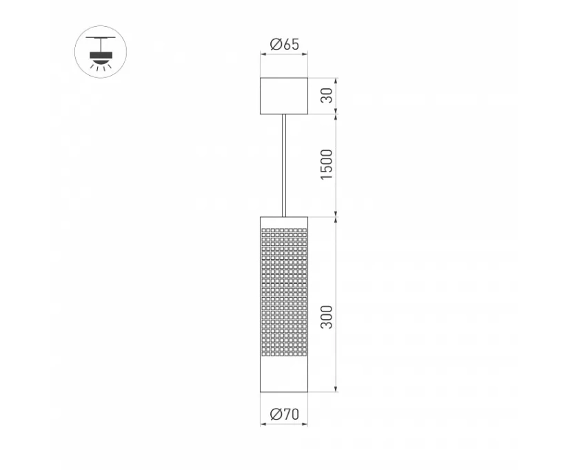 Подвесной светодиодный светильник Arlight Sp-Spicy-Hang-R70-13W Warm3000 033682 - фото 3
