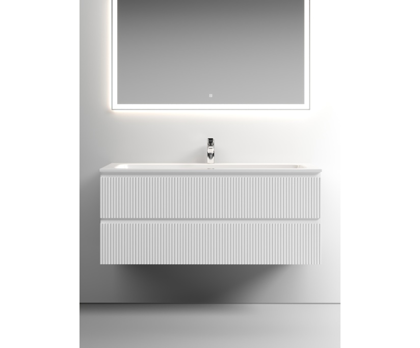 Мебель для ванной комнаты Sancos Snob T 120 см, bianco, раковина CN7017 - фото 4
