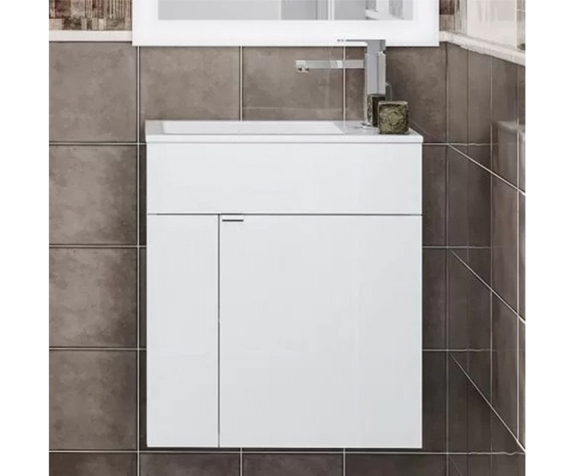 Тумба под раковину KERAMA MARAZZI Lato 50 подвесная, белая (LAT.50.1\WHT) - фото 1