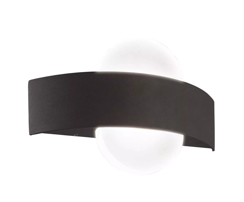 Уличный настенный светодиодный светильник Uniel ULU-S33A-8W/4000K IP65 Black UL-00009349 - фото 1