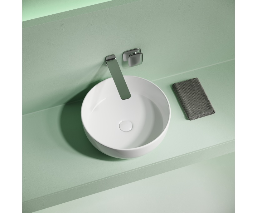 Накладная раковина Ceramicanova Taycan CN12003 37х37 глянцевая белая - фото 3