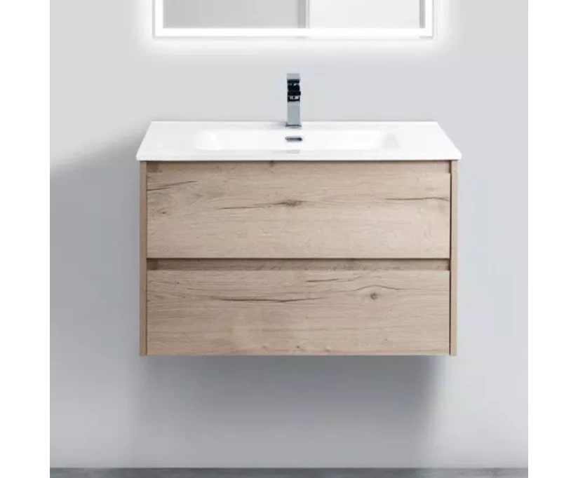 Тумба с раковиной BelBagno Kraft 90 rovere galifax bianco - фото 1