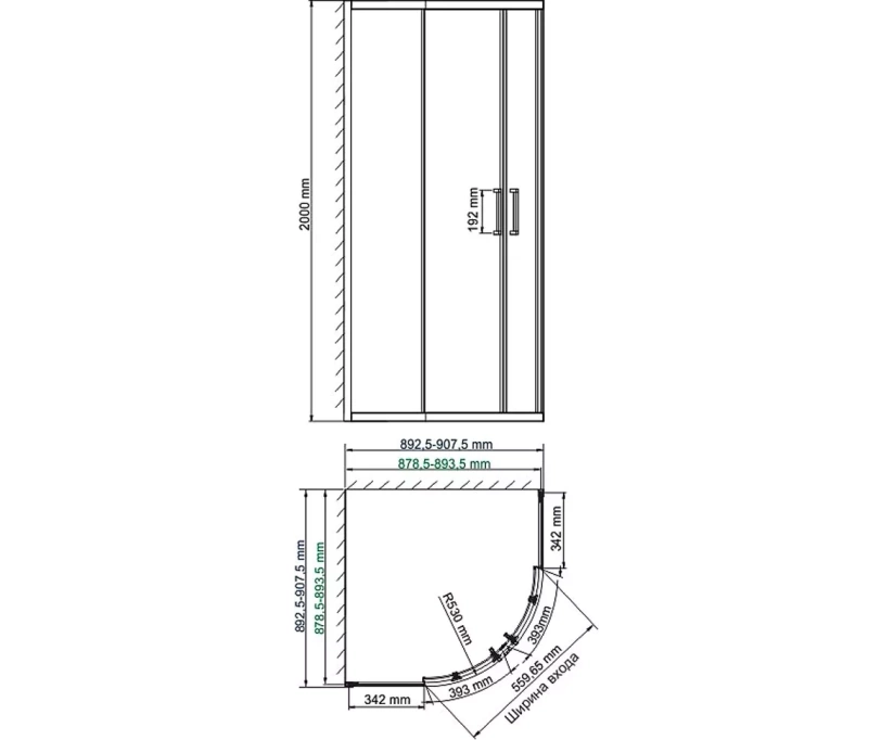 Душевой уголок Wasserkraft Dill 61S01 - фото 4