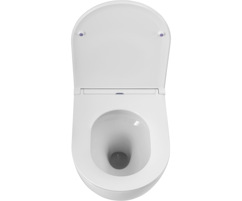 Унитаз подвесной BelBagno Sfera-r BB046CH-TOR безободковый, крышка BB870SC с микролифтом - фото 6