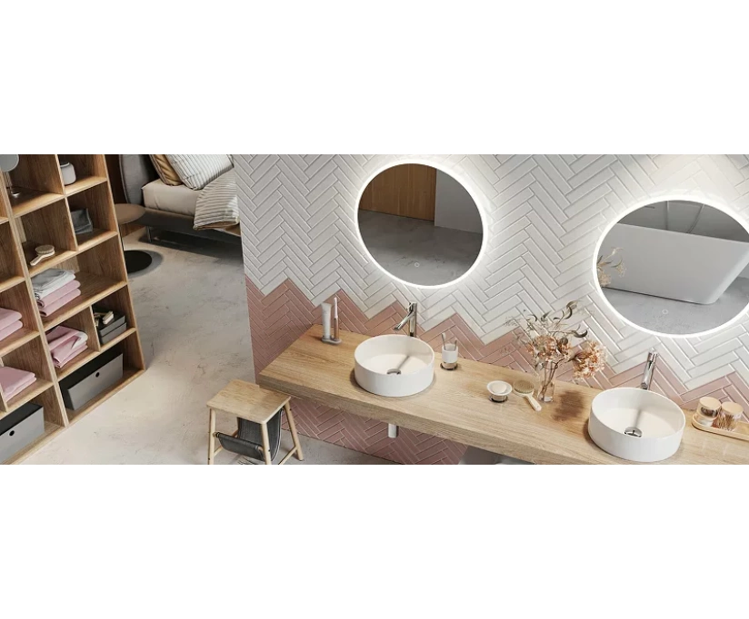 Зеркало Excellent Lumiro 80 белое матовое с подсветкой (DOEX.LU080.AC) - фото 2