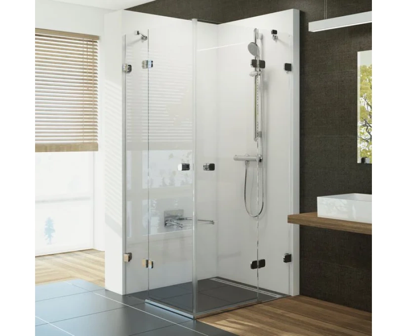 Душевой уголок Ravak Brillian 80х80 1UV44A00Z1 профиль хром стекло прозрачное - фото 1