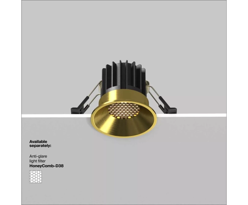 Встраиваемый светодиодный светильник Maytoni Round DL058-7W3K-BS - фото 2