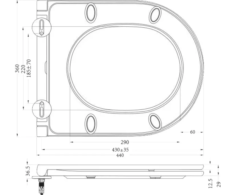 Унитаз подвесной BelBagno Sfera-r BB046CH-TOR безободковый, крышка BB870SC с микролифтом - фото 11