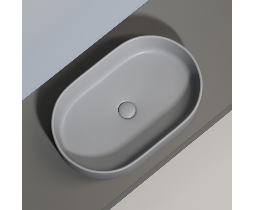 Накладная раковина Ceramicanova Element CN6048MH антрацит матовая - фото 9