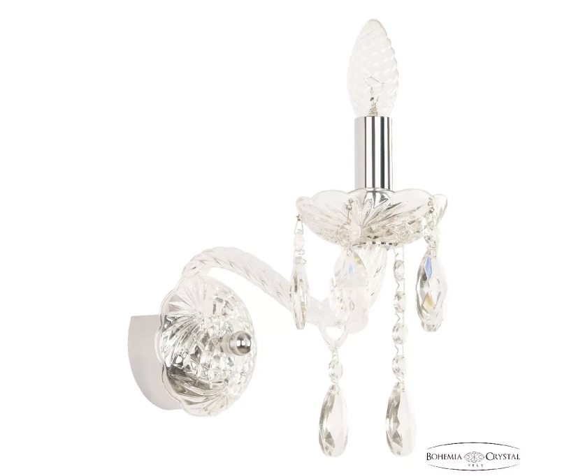 Бра Bohemia Ivele Crystal 107B/1/165 Ni - фото 1