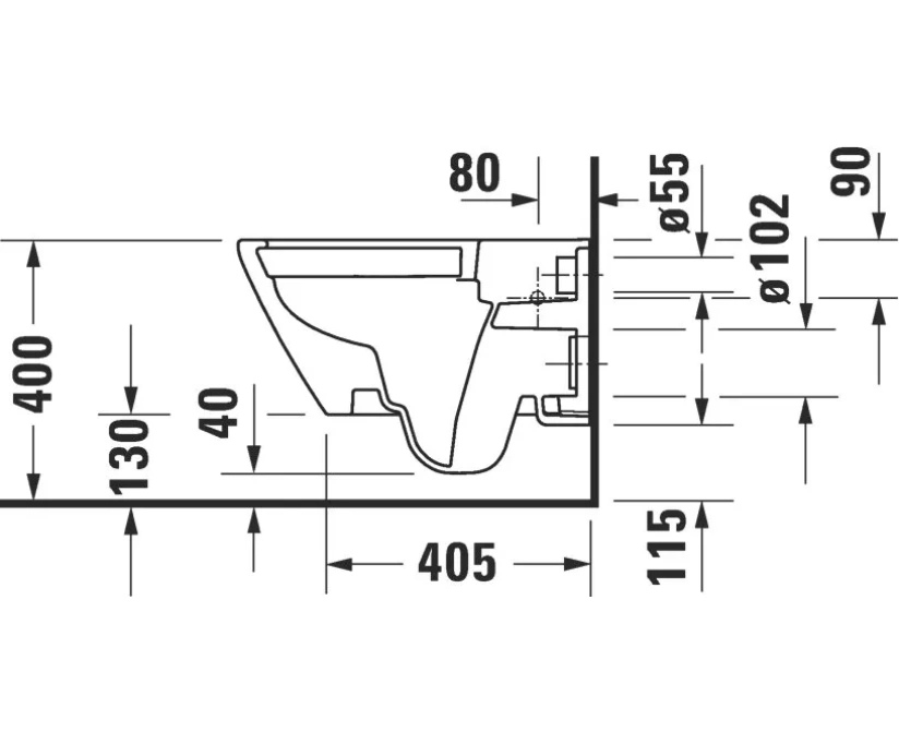 Чаша для унитаза подвесного Duravit D-Neo 2577090000 - фото 11
