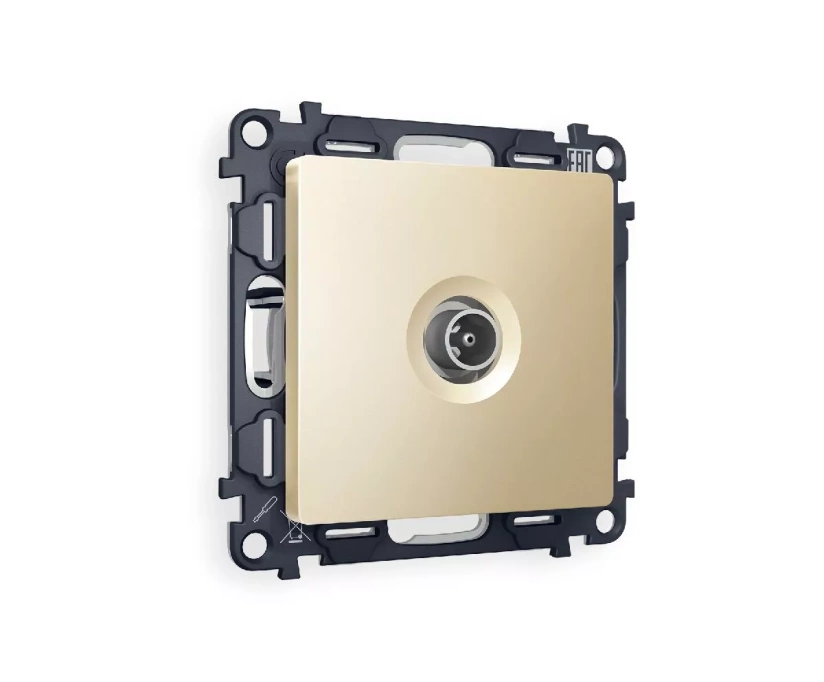 Комплект механизма TV розетки проходной 5-1000 MHz 4dB Ambrella Volt Alfa MA613030 - фото 1