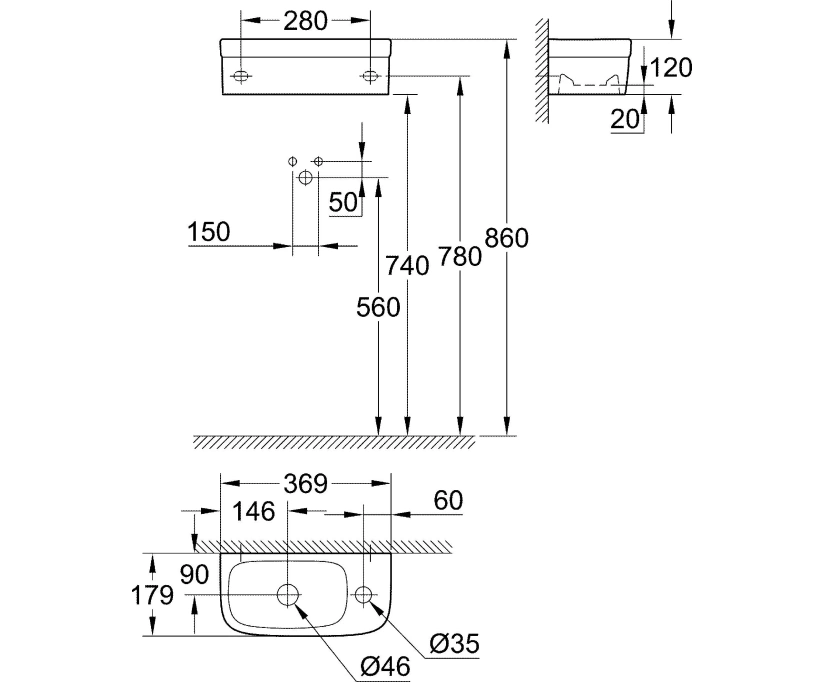 Рукомойник Grohe Euro Ceramic 39327000 - фото 4