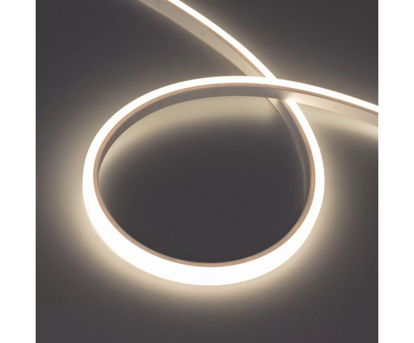 Светодиодная герметичная лента Arlight WAVE-TOP-PU-A144-10x10mm 24V Warm3500 (5 W/m, IP68, 5m, wire x2) 052435 - фото 1