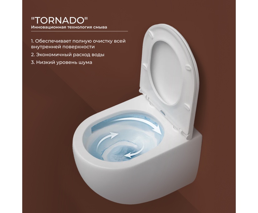 Унитаз подвесной Ceramicanova Ulma CN4006T - фото 2