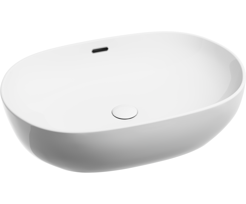 Накладная раковина Ceramicanova Element CN6064 белая глянцевая - фото 1