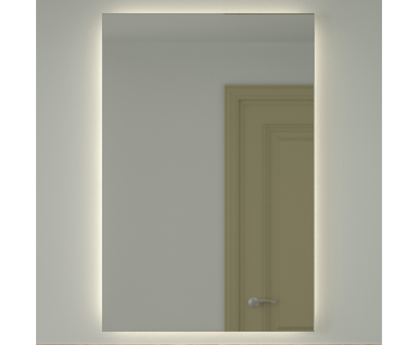 Зеркало Defesto Glow DF 2510 80х120 с LED-подсветкой, 4 500 K, без выключателя - фото 1