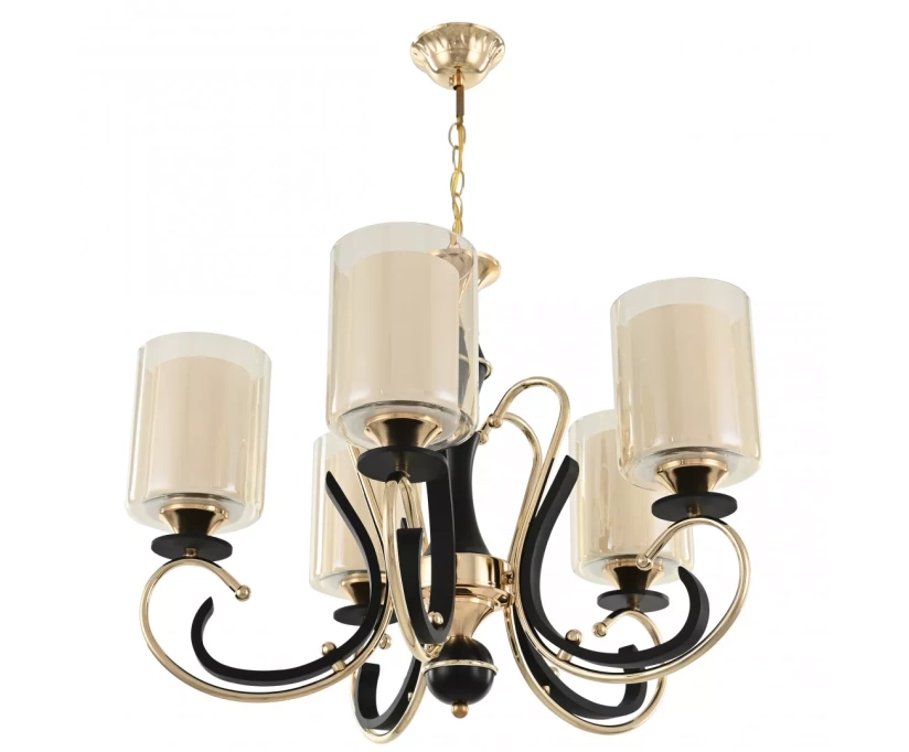 Подвесная люстра Arte Milano Florentia 302237/5 Bk/Gd - фото 1