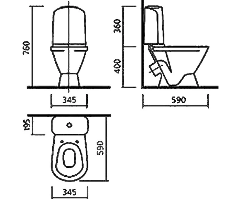 Унитаз-компакт Sanita luxe Classic luxe без микролифта (CSCSLCC01070611) - фото 8