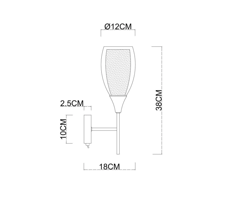 Бра Arte Lamp Barry A7951AP-1GO - фото 2