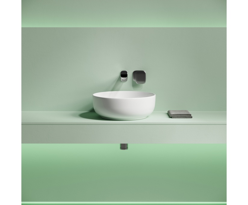 Накладная раковина Ceramicanova Taycan CN12003 37х37 глянцевая белая - фото 4