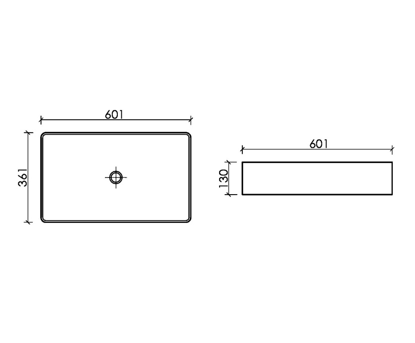 Накладная раковина Ceramicanova Element CN6070 белая глянцевая - фото 6