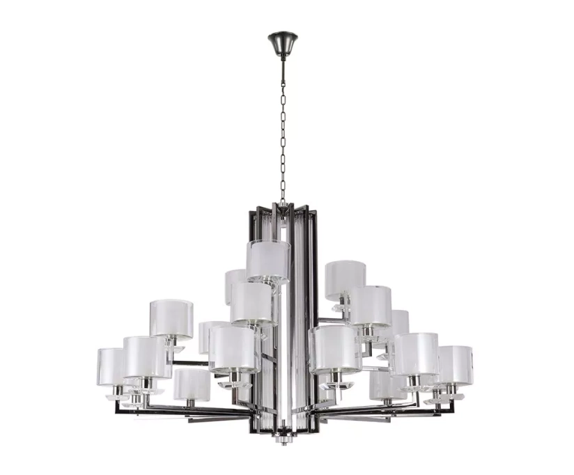 Подвесная люстра Newport Alexandra 4412+6+3/C black glossy М0068531 - фото 2