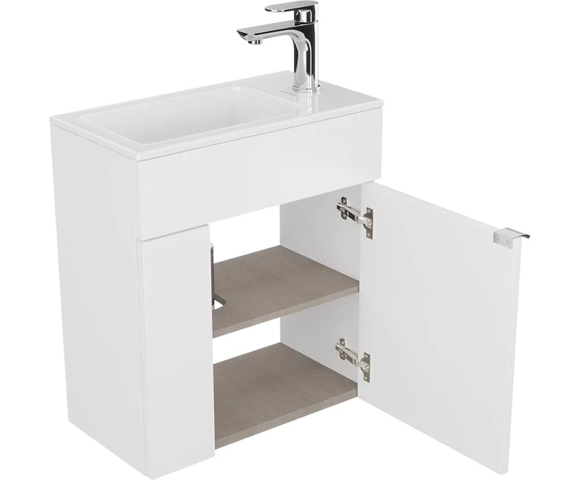 Тумба под раковину KERAMA MARAZZI Lato 50 подвесная, белая (LAT.50.1\WHT) - фото 15