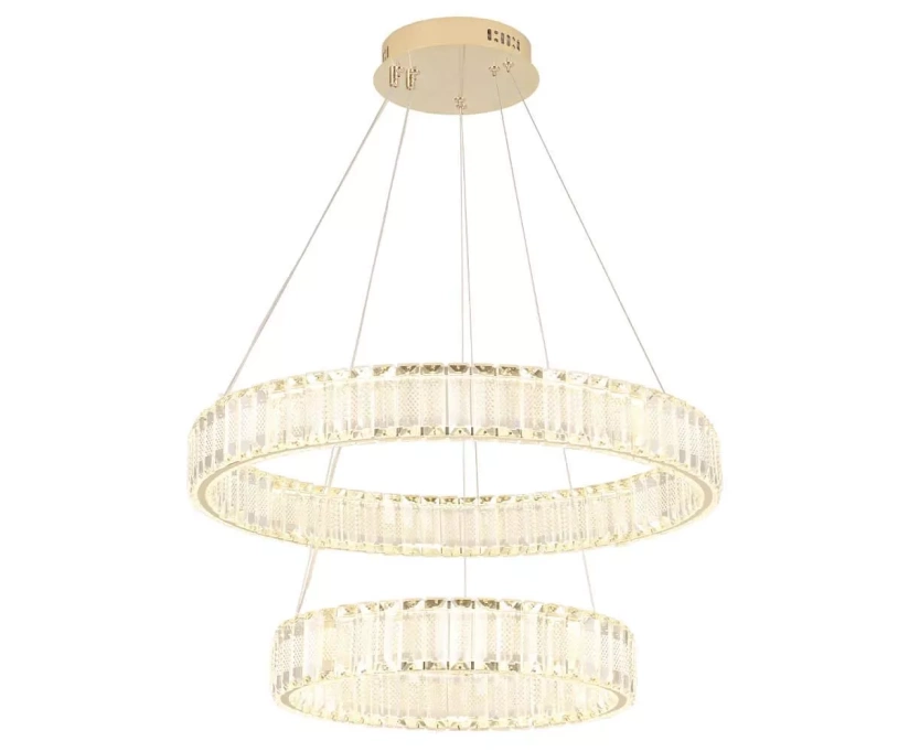 Подвесной светодиодный светильник Crystal Lux Musika SP100W Led Gold - фото 1