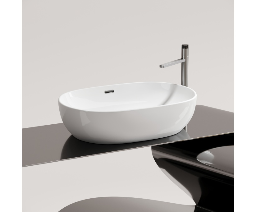 Накладная раковина Ceramicanova Element CN6064 белая глянцевая - фото 4