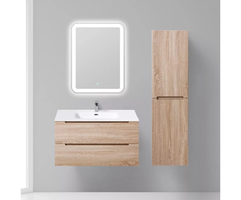 Тумба с раковиной BelBagno Etna 90 rovere bianco - фото 2