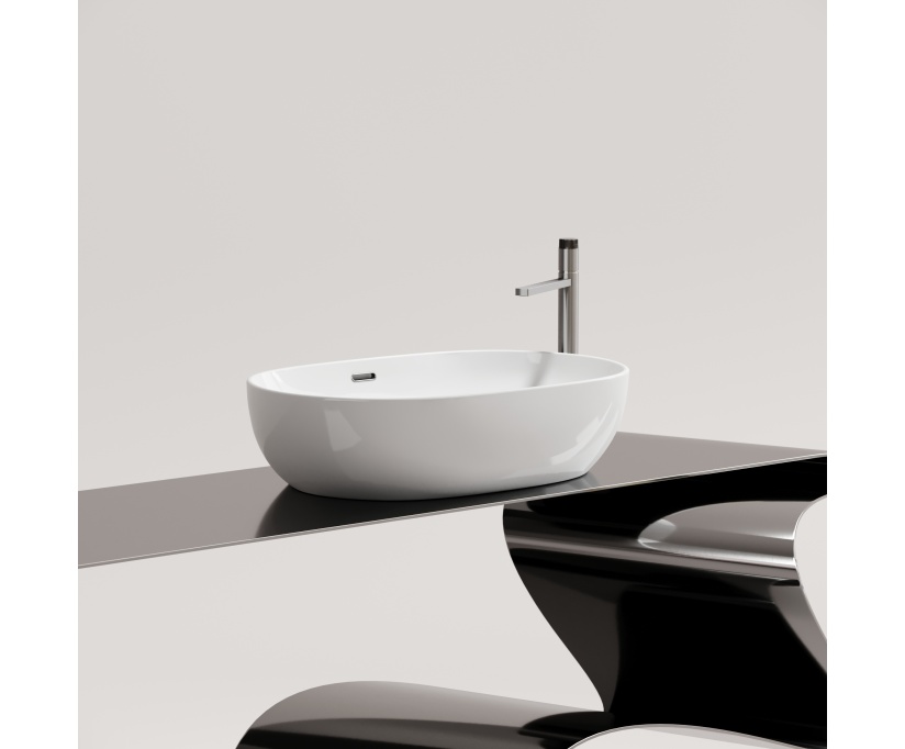Накладная раковина Ceramicanova Element CN6064 белая глянцевая - фото 2