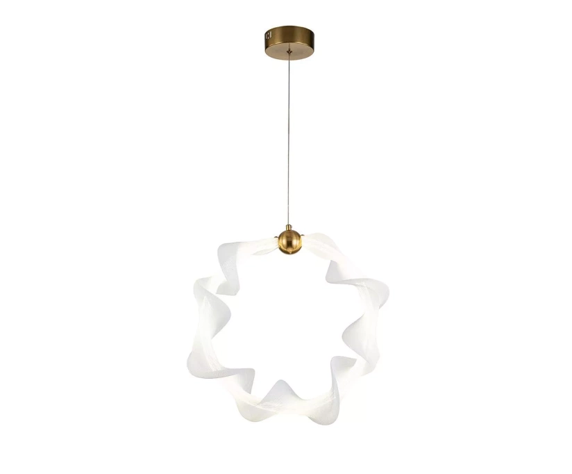 Подвесной светодиодный светильник Indigo Tornado 11044/1PL Brass V000082L - фото 4