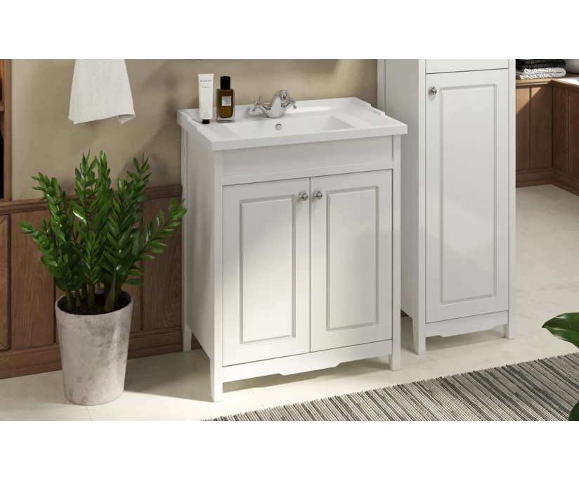 Мебель для ванной Comforty Тбилиси 70 белый глянец - фото 4