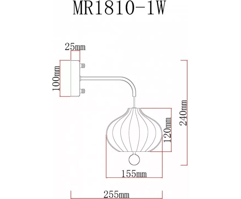 Бра MyFar Katrin MR1810-1W - фото 3