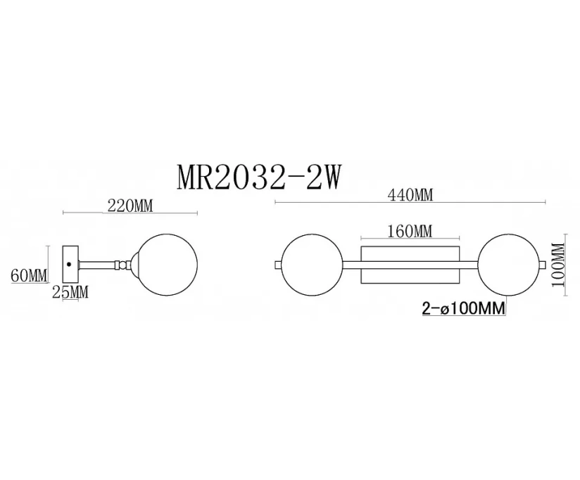 Бра MyFar Valency MR2032-2W - фото 5